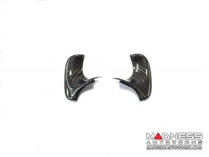 Alfa Romeo Giulia Steering Wheel Trim - Carbon Fiber - Thumb Grip Cover Set - Pre '20 Models